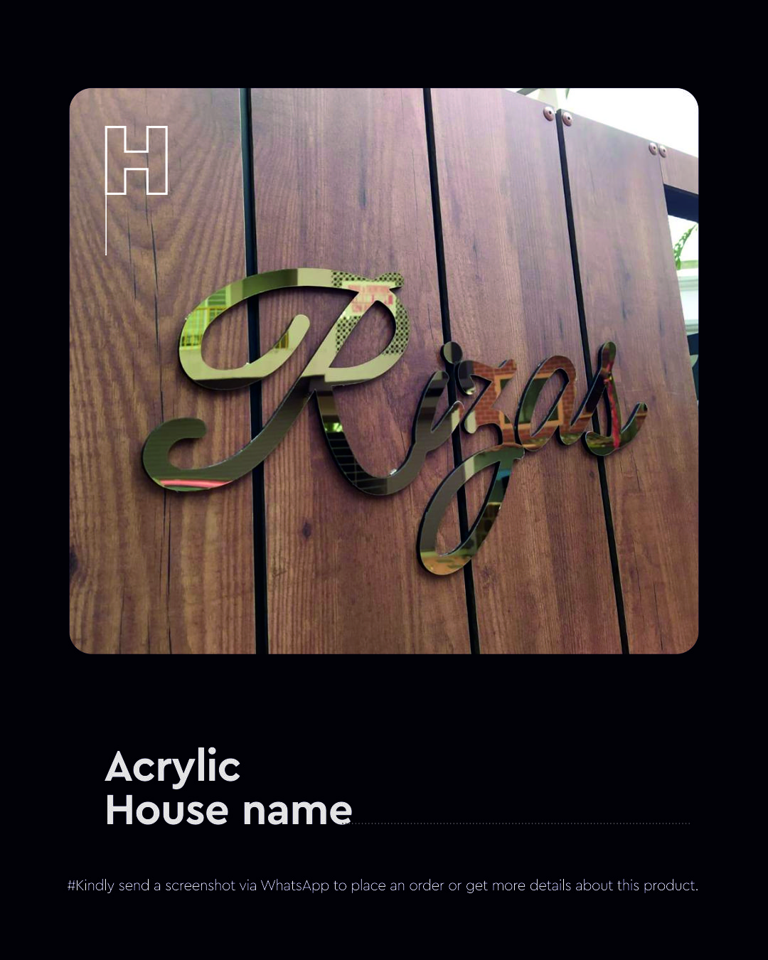 acrylic house name board acrylic house name board